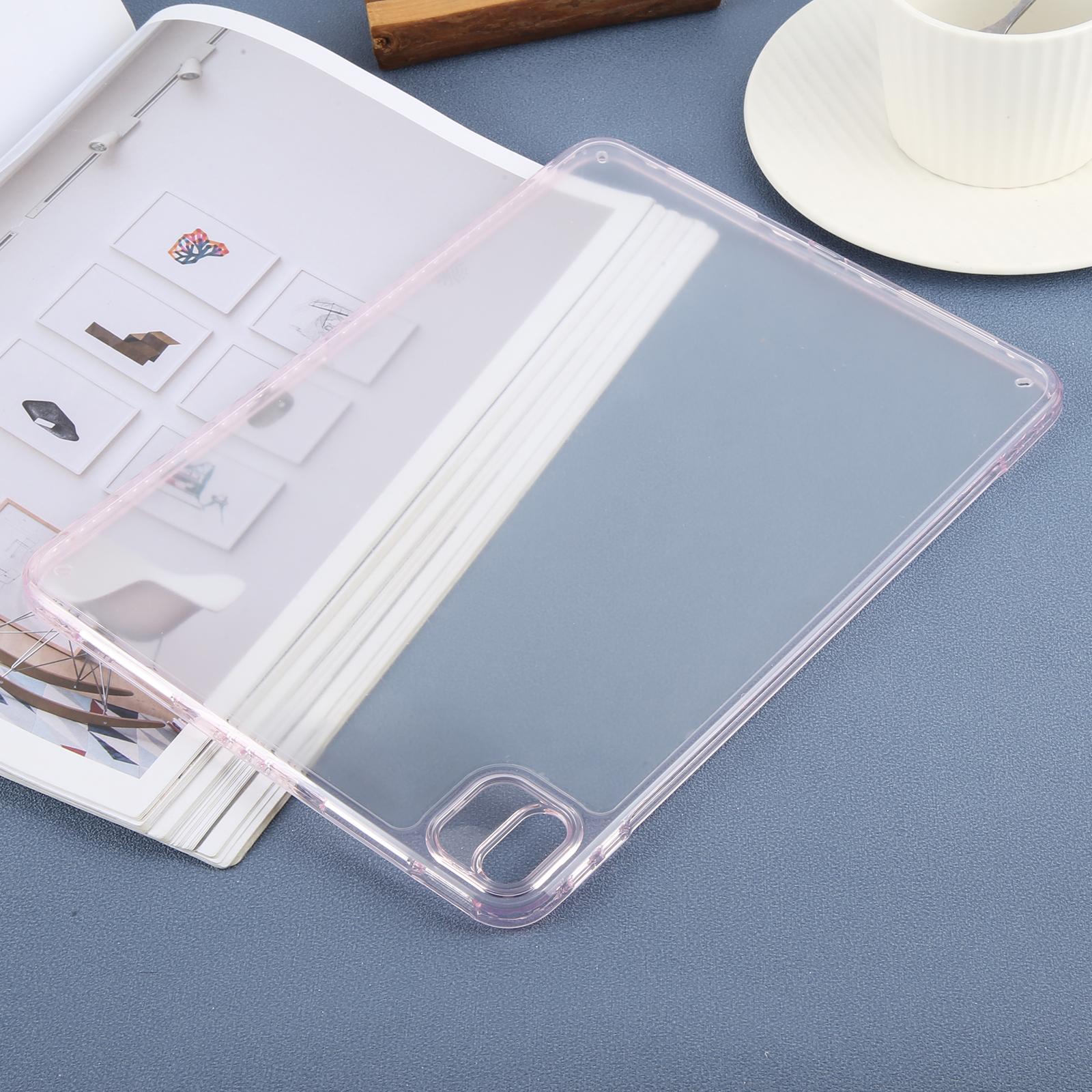 Husa tableta pentru iPad Air 11 2025 / 2024, hibrid TPU acrilic transparent, pe roz