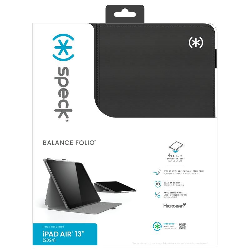 Husa tableta Speck Balance Folio, Apple iPad Air 13" 2024, (a 6-a generatie), negru