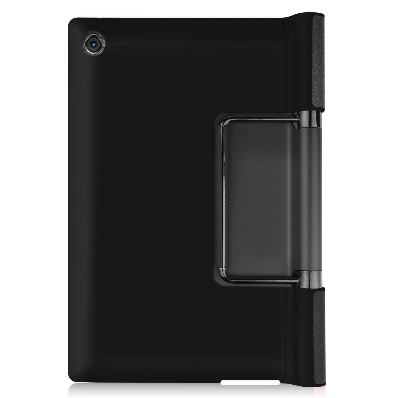 Husa tableta pentru Lenovo Yoga Tab 11 / YT-J706X, textura piele PU, design orizontal cu suport si functie sleep/wake-up (negru)