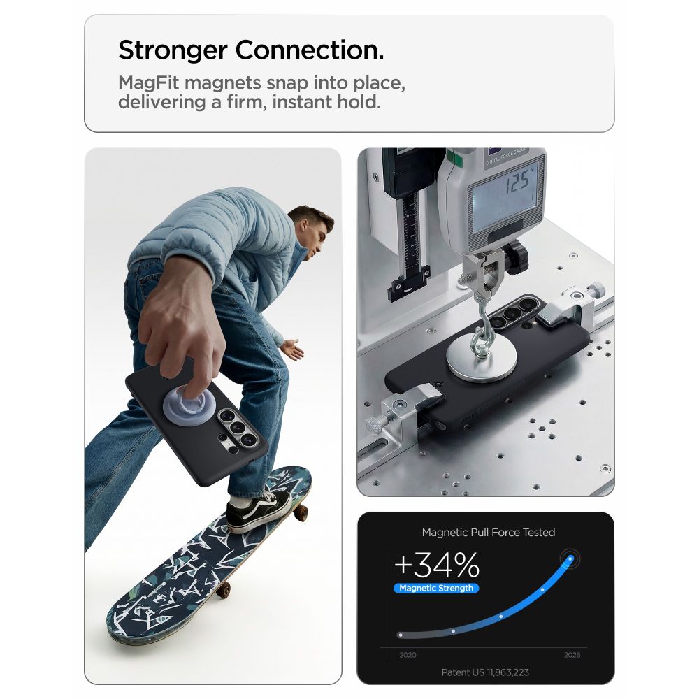 Carcasa Spigen Nano Pop cu MagSafe compatibila cu Samsung Galaxy S26 Ultra, Negru