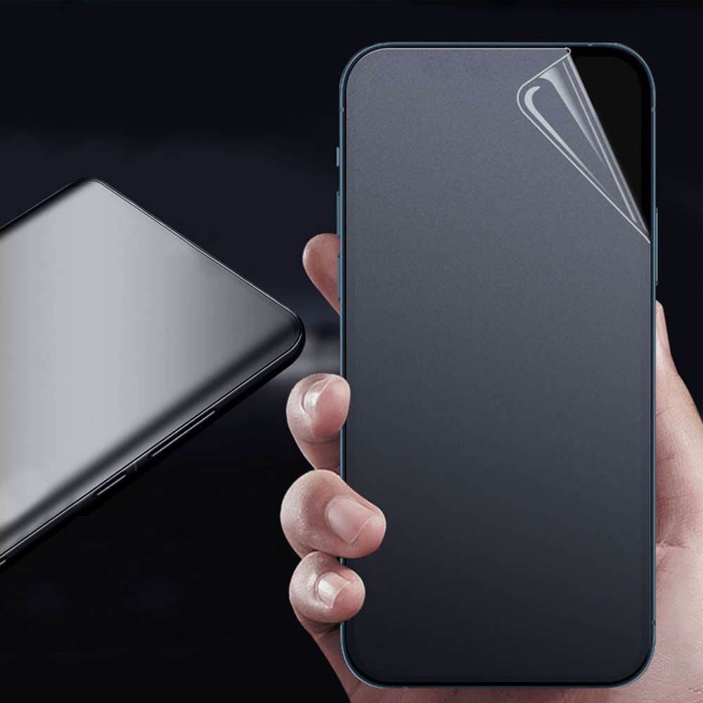 Folie Privacy InvisImpact compatibila cu Xiaomi 14T, Polimer siliconic, Adeziv premium, Montare usoara, Fara lichid, Regenerabila, Full Glue, Compatibila cu senzorul de amprenta, Case-Friendly