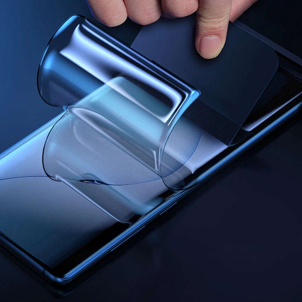 Folie Privacy InvisImpact compatibila cu Xiaomi 14T, Polimer siliconic, Adeziv premium, Montare usoara, Fara lichid, Regenerabila, Full Glue, Compatibila cu senzorul de amprenta, Case-Friendly