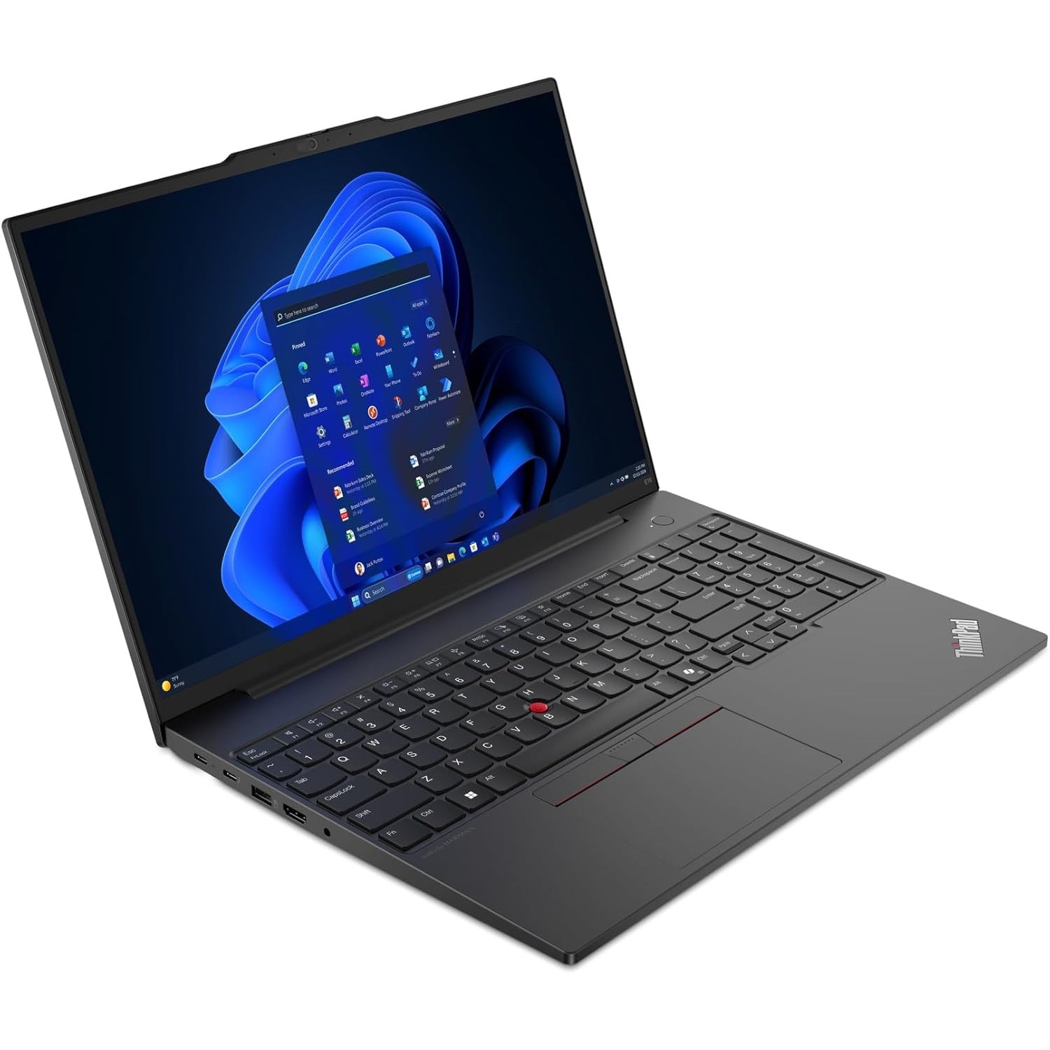 Laptop Lenovo ThinkPad E16 Gen 2, Intel Core Ultra 7 155U, 32GB RAM, 1TB SSD, 16" FHD IPS, Windows 11 Professional, 1,81kg
