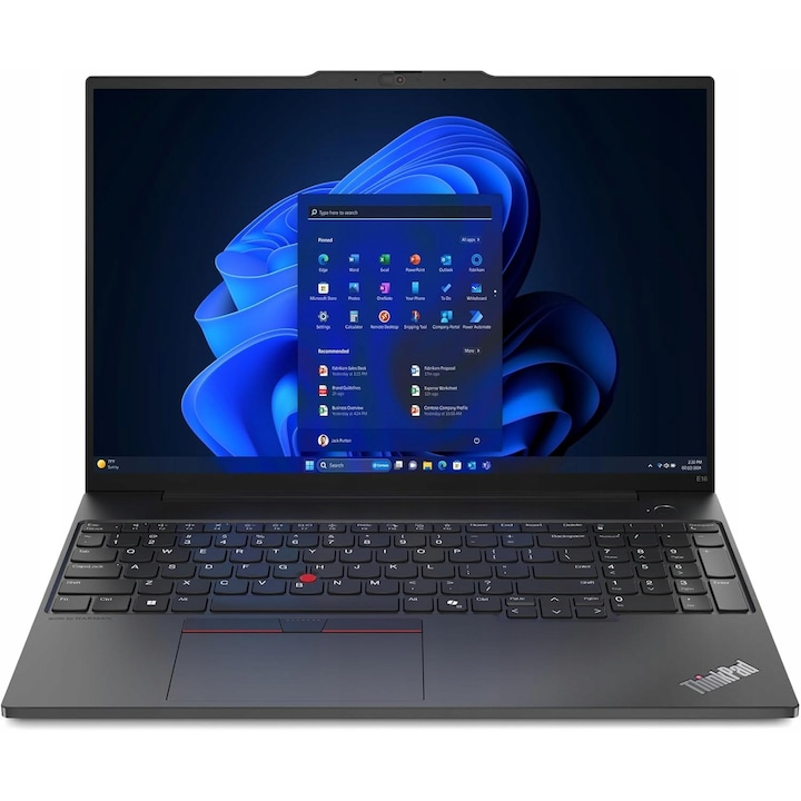 Laptop Lenovo ThinkPad E16 Gen 2, Intel Core Ultra 7 155U, 32GB RAM, 1TB SSD, 16" FHD IPS, Windows 11 Professional, 1,81kg