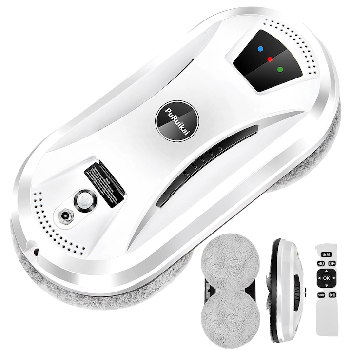 Robot de curatare feronerie, alb, set cu accesorii de curatare, 110V-240V, 5m cablu
