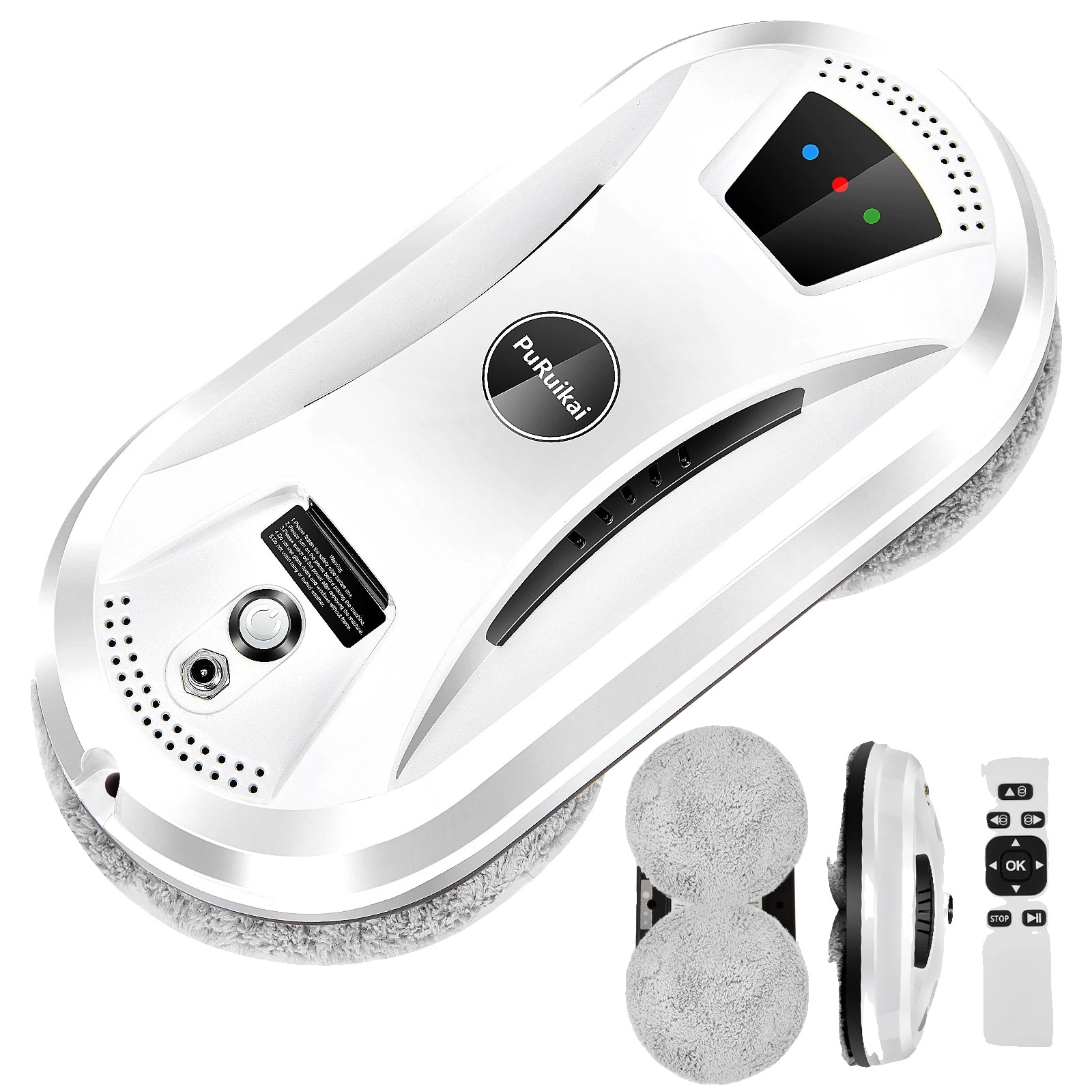 Robot de curatare feronerie, alb, set cu accesorii de curatare, 110V-240V, 5m cablu