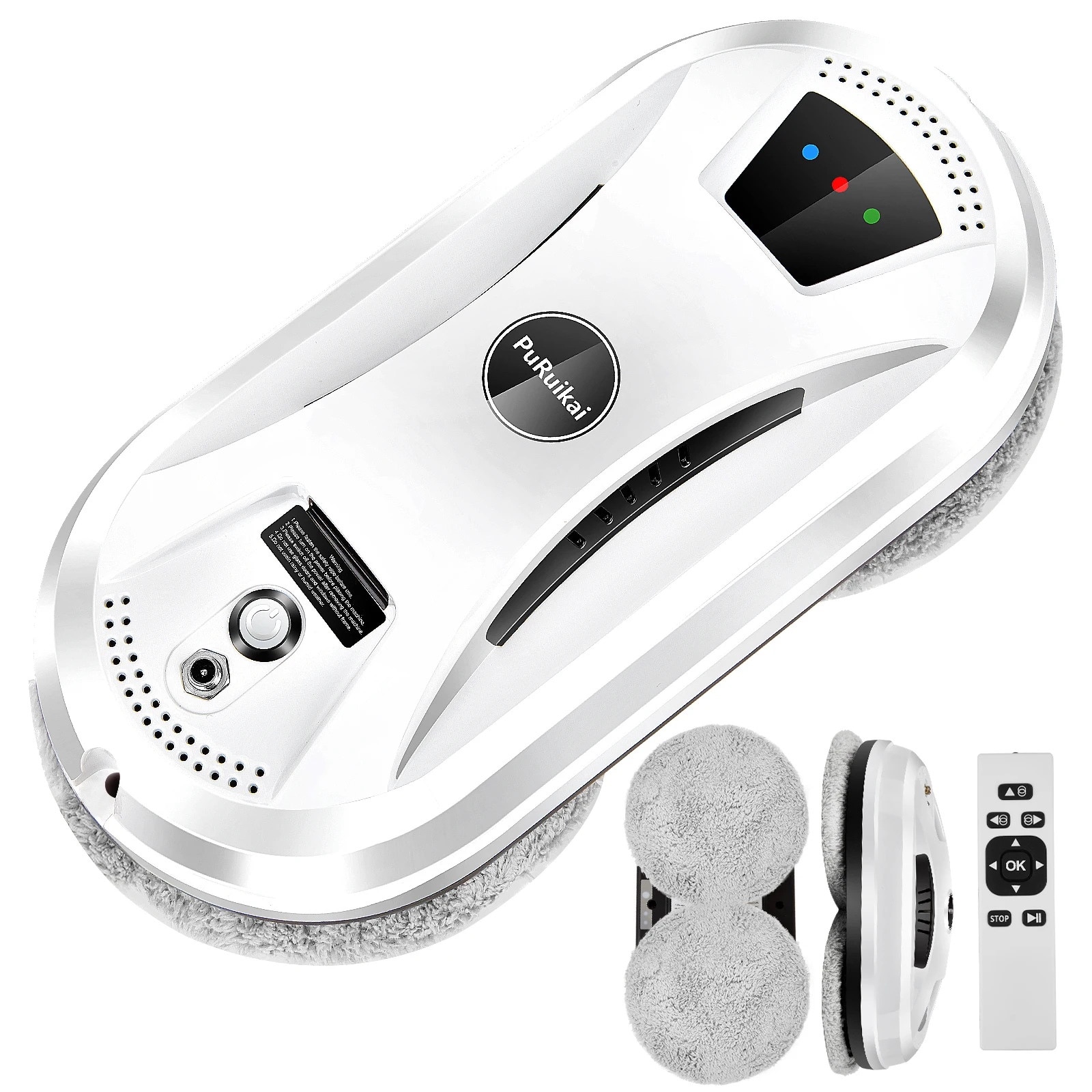 Robot de curatare feronerie, alb, set cu accesorii de curatare, 110V-240V, 5m cablu