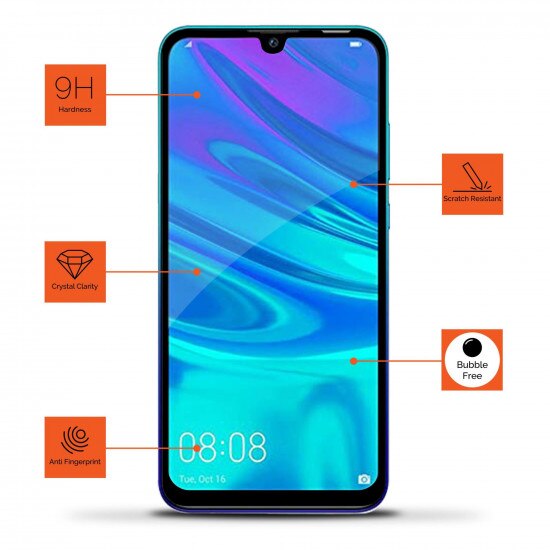 Folie sticla protectie Full Glue pentru Huawei P Smart 2019, Negru