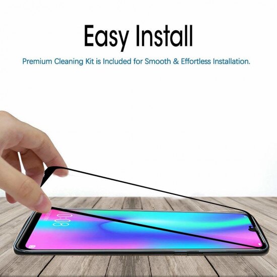 Folie sticla protectie Full Glue pentru Huawei P Smart 2019, Negru