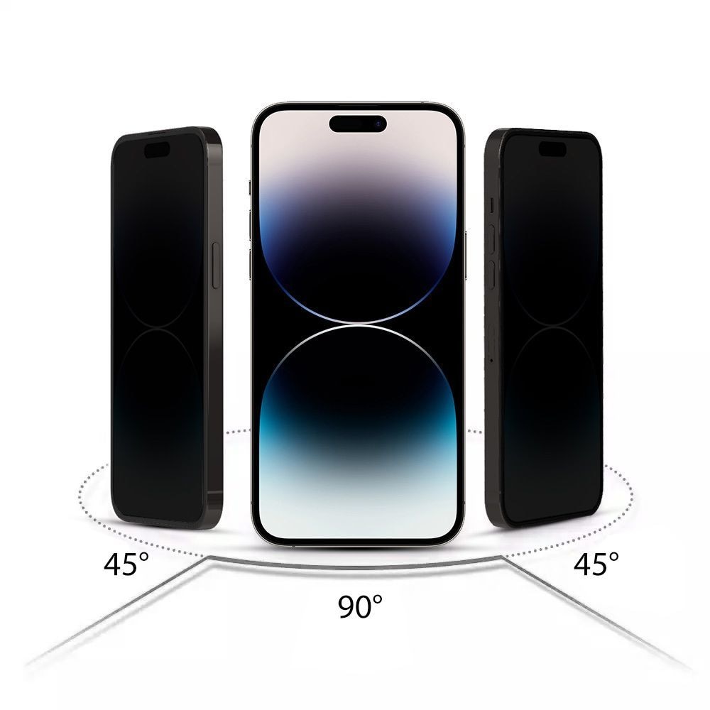 Folie sticla HOFI Anti Spy 9H compatibila cu iPhone 15 Privacy