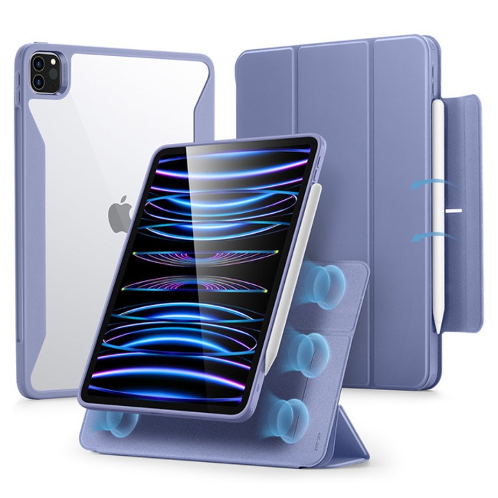 Husa tablete ESR Rebound Hybrid 360, violet, pentru iPad Pro 11 2022/2021, 3 in 1, functie smart