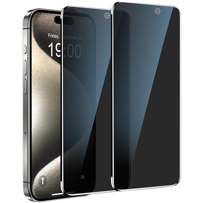 2-Pack Sticla Temperata 9H Military-Grade for iPhone 16PLus 6.7 Inch | Husa Protectie Shockproof 3D Full Coverage | Ultra HD Black Edge Fara Alb | Anti-Scratch Screen Protector