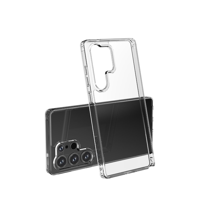 Carcasa Protectie Spate Cellara Colectia Crystal Compatibil Cu Samsung Galaxy S25 Ultra 5G - Transparent