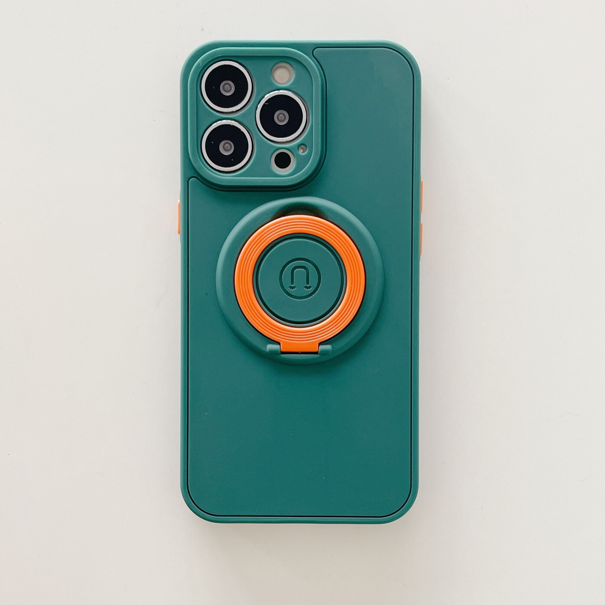 Husa protectie Flippy compatibila cu Apple iPhone 13 Mini Mag Safe Silicone Verde
