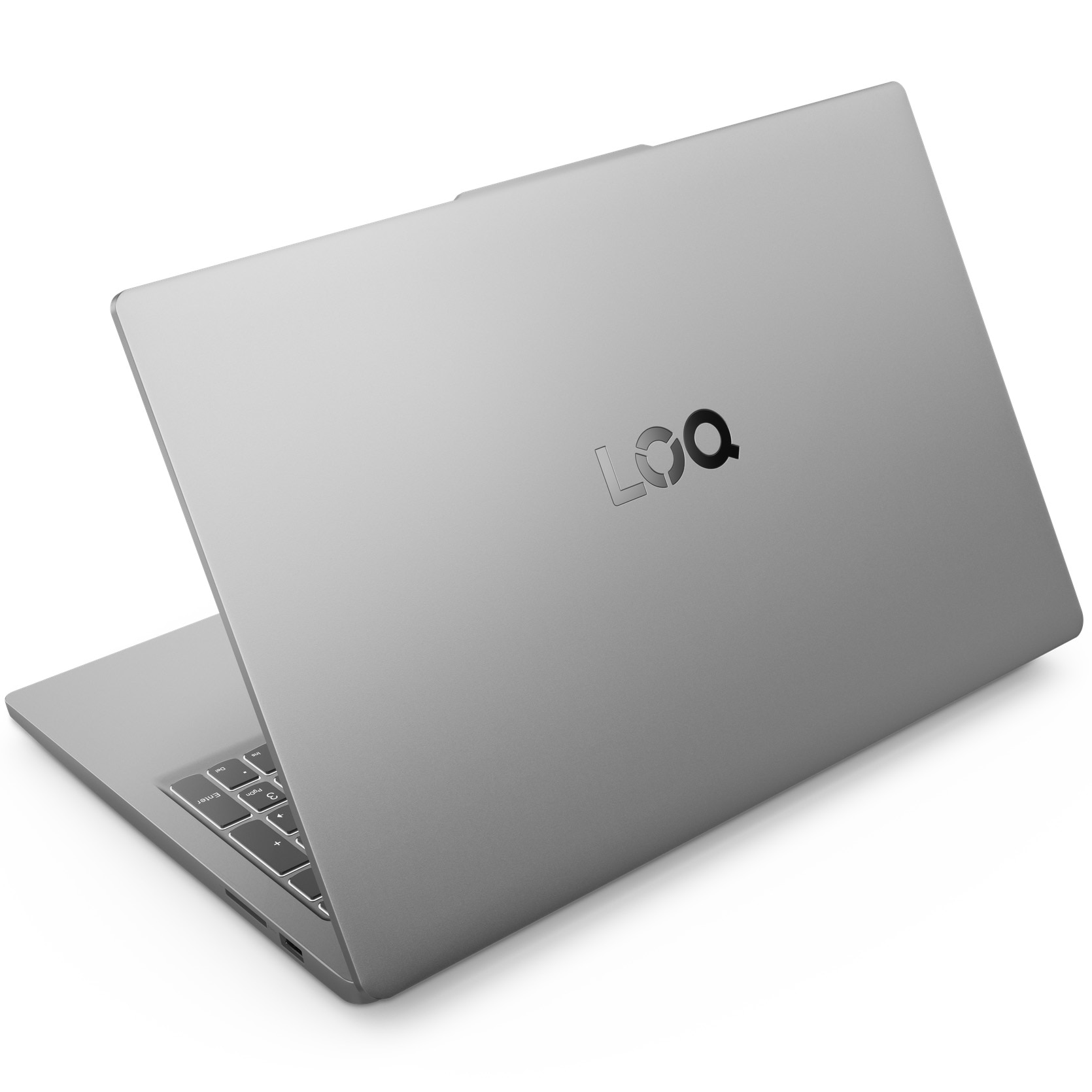 Laptop Gaming Lenovo LOQ 15IAX9E cu procesor Intel® Core™ i5-12450HX pana la 4.4GHz, 15.6" Full HD, IPS, 144Hz, 16GB DDR5 RAM, 1TB SSD, NVIDIA® GeForce RTX™ 2050 4GB GDDR6, No OS, Luna Grey