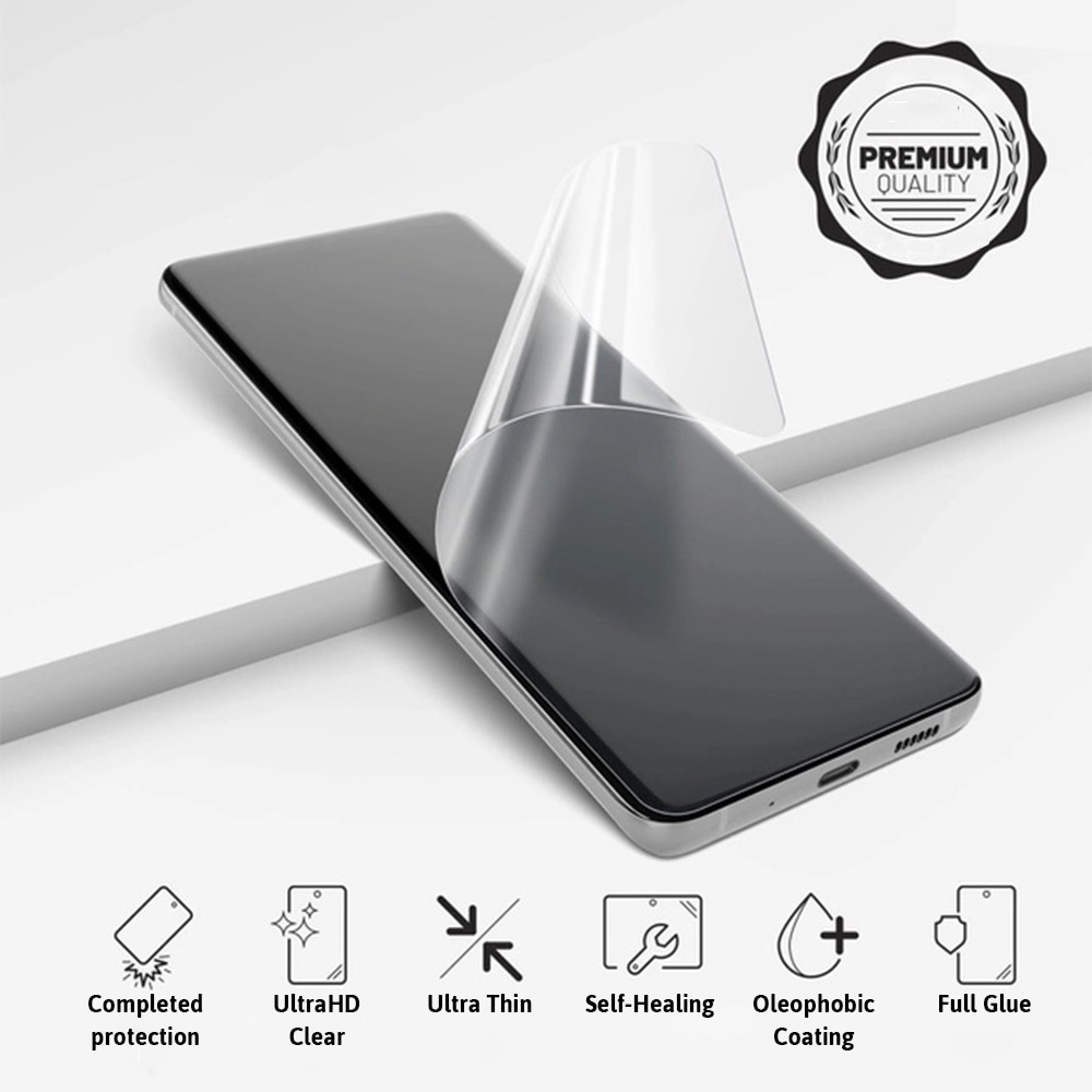 Folie Comando ElastoSafe compatibila cu OnePlus 13, Microcapsule self-healing, Elastomer flexibil, Protectie sigura, Lipici pe intreaga suprafata, Montare rapida si usoara, Compatibila cu senzorul de amprenta, Case-Friendly Surface