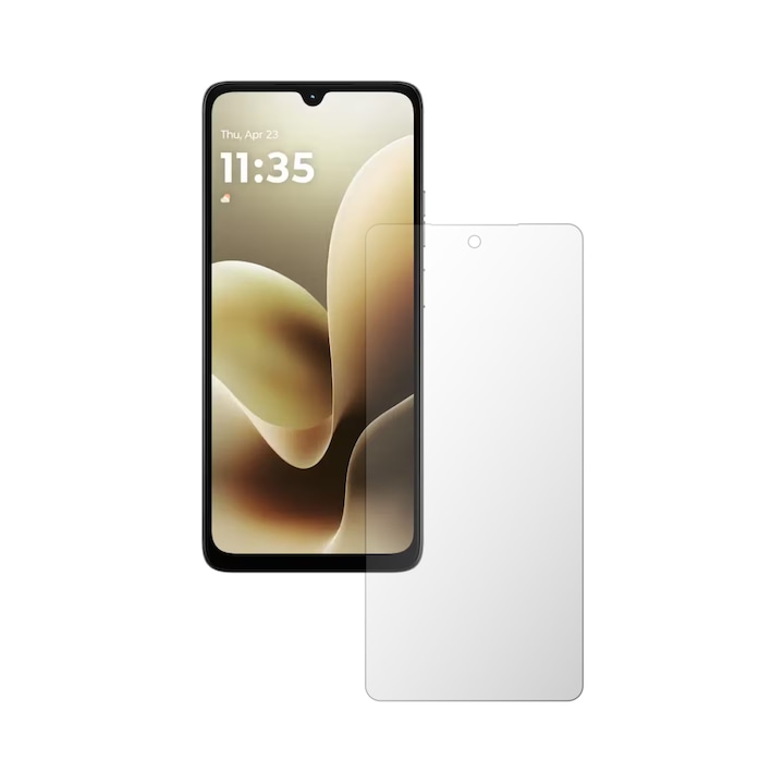 Folie Protectie Ecran Folie24, pentru Motorola Moto G06, 1X Ultra-Clear cu Acoperire Case-Friendly ( Compatibile cu Carcasa ), Adeziva, Flexibila cu Auto Regenerare
