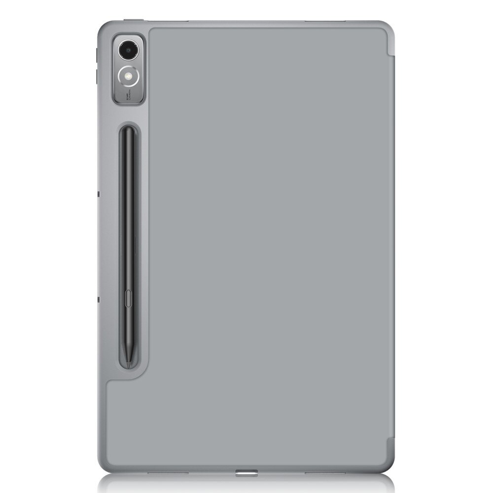 Husa tableta, XGSM, Compatibil cu Lenovo Tab P12, Piele ecologica/Plastic, Gri