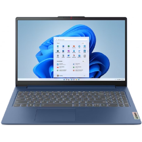 Laptop Lenovo IdeaPad Slim 3 15AMN8, AMD Ryzen 3 7320U, 15.6 inch FHD, 8GB RAM, 512GB SSD, No OS, Albastru
