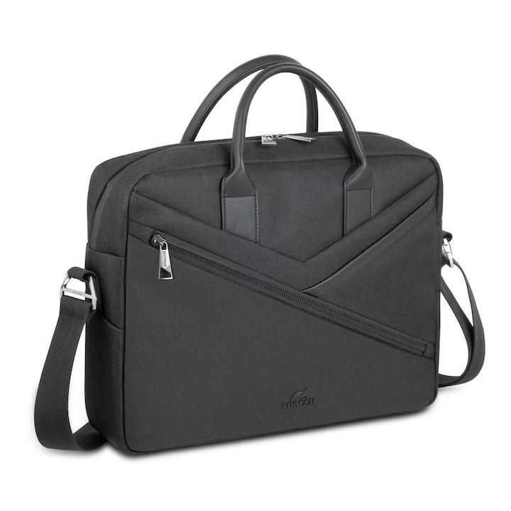 Geanta laptop RivaCase 8124 ECO, 14", 375x285x80mm, neagra