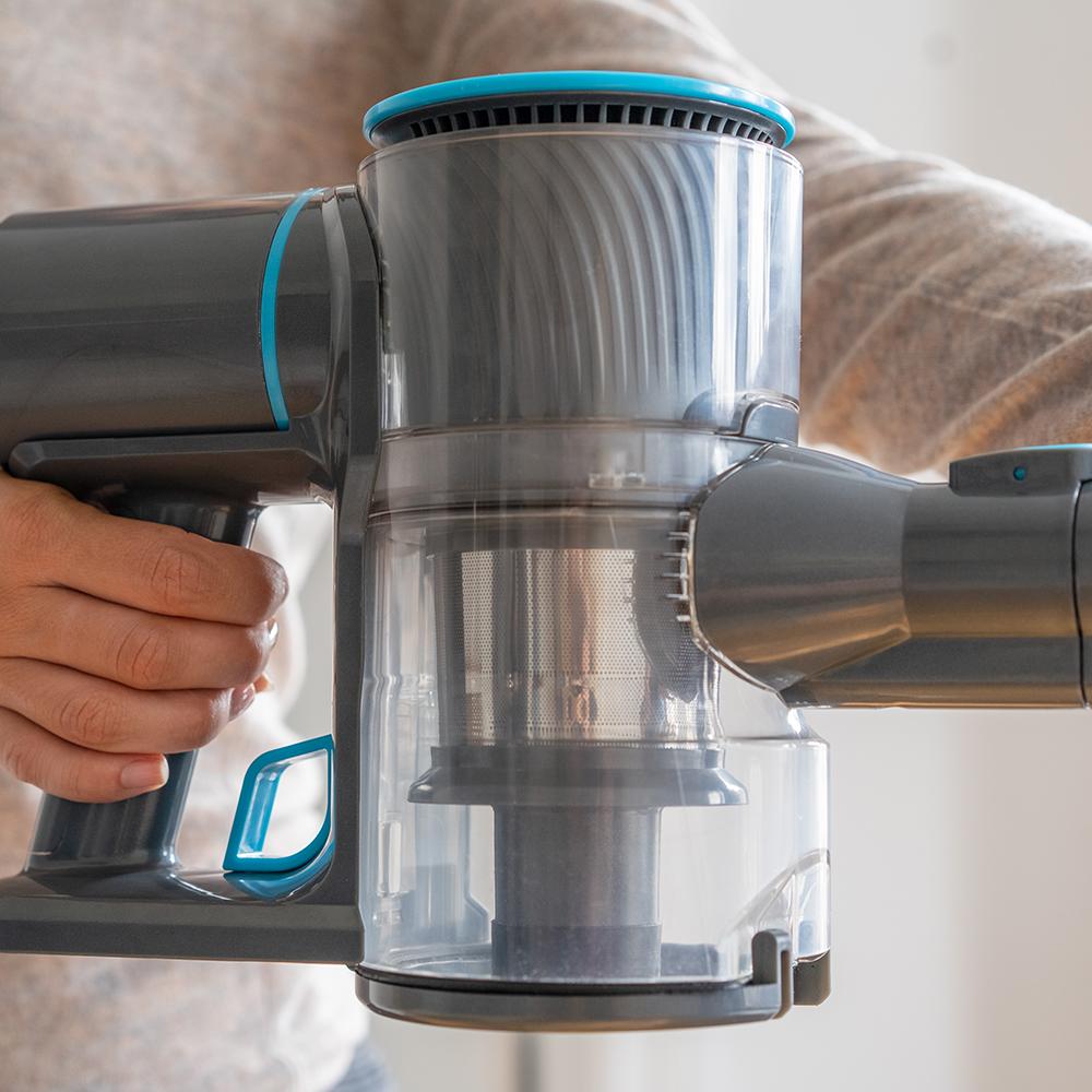 Aspirator fara fir,THERMOSTAT, 170 W, Gri/Albastru, 700 ml, Autonomie 40 min, 15 kPa, 2200 mAh
