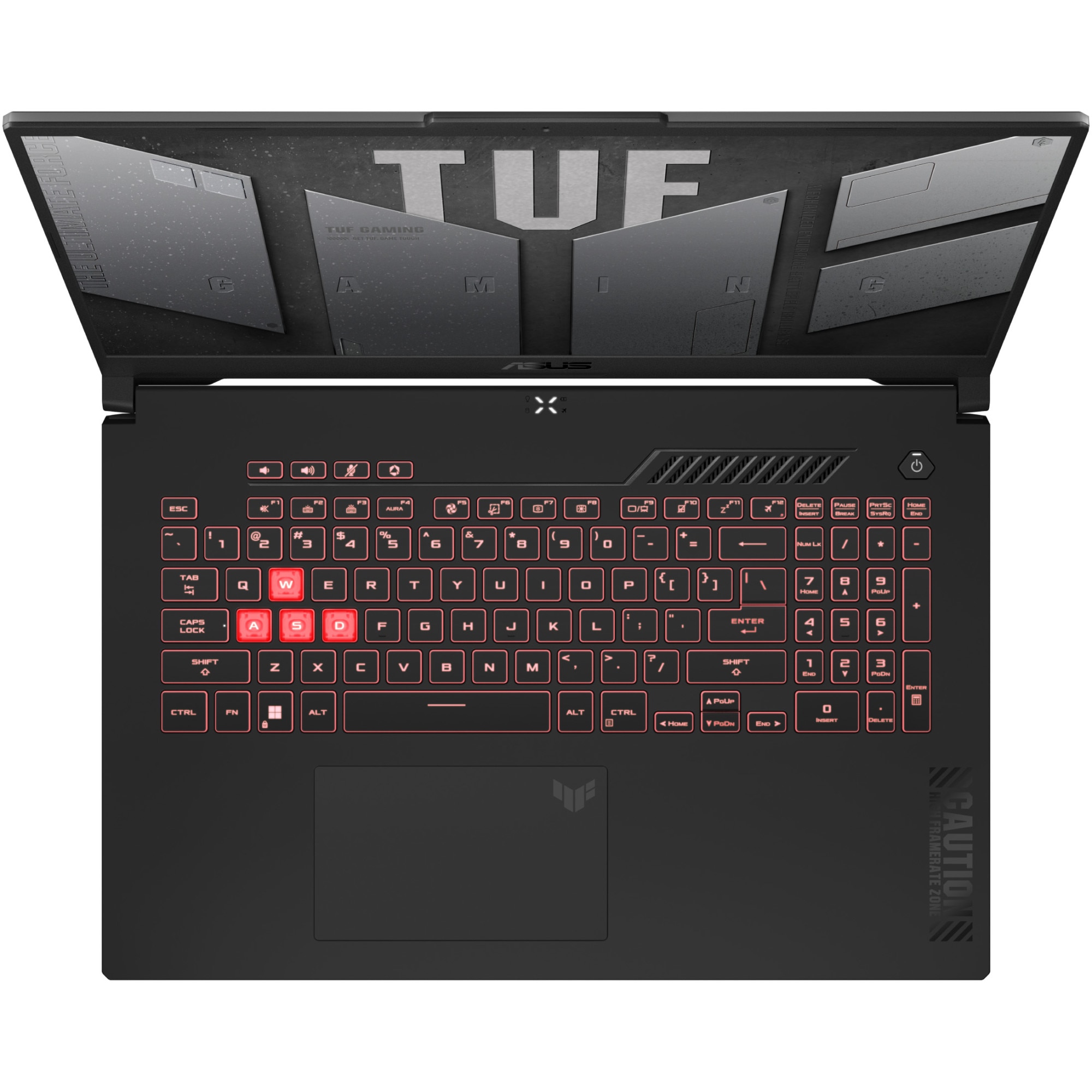 Laptop Gaming ASUS TUF A17 FA707NU cu procesor AMD Ryzen™ 5 7535HS pana la 4.55GHz, 17.3'', Full HD, IPS, 144Hz, 16GB DDR5 RAM, 512GB SSD, NVIDIA® GeForce RTX™ 4050 6GB GDDR6, No OS, Mecha Gray