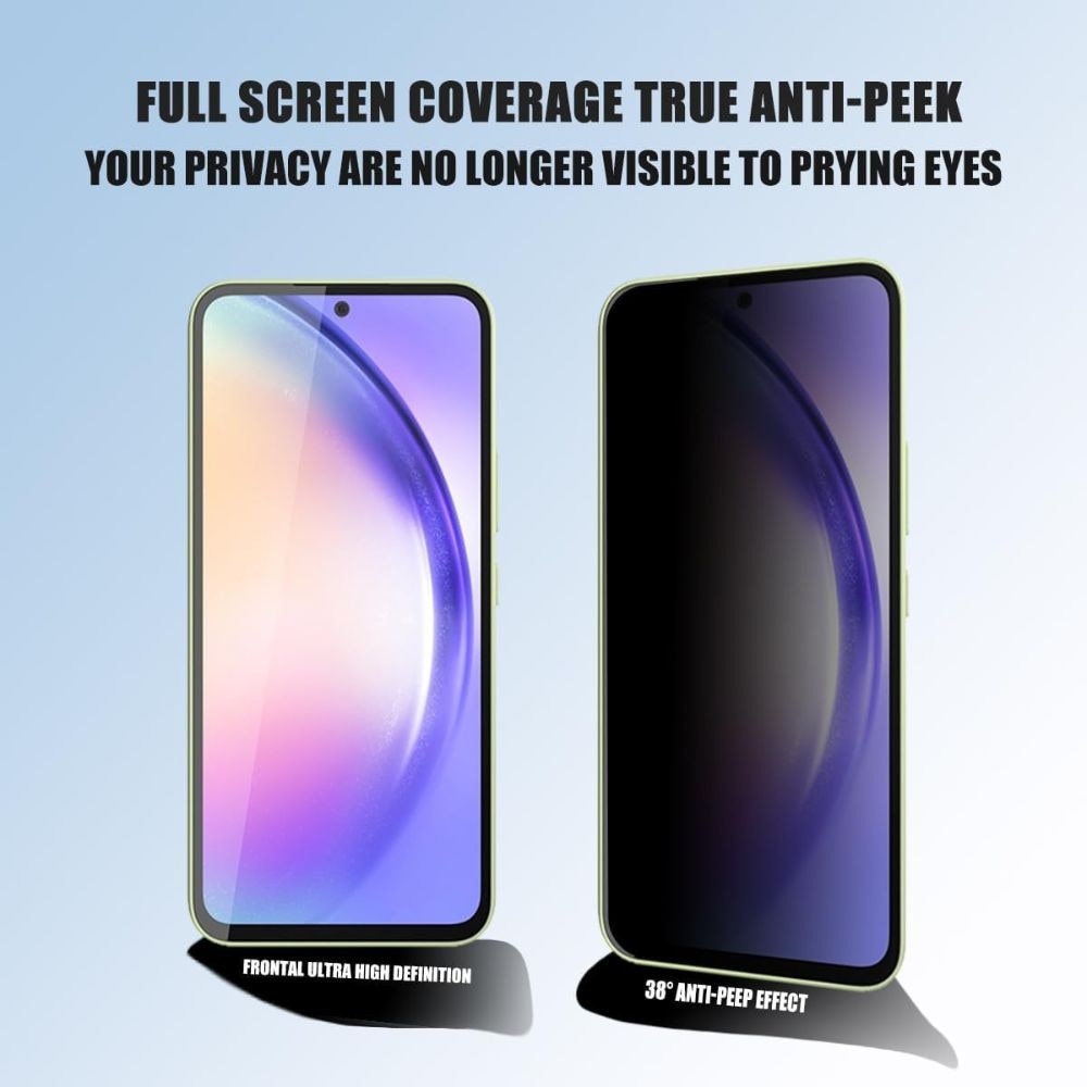 Folie de protectie din sticla securizata pentru Google Pixel 7, unghi de confidentialitate de 28°, acoperire completa, rezistenta la zgarieturi, duritate 9H, 99,99% HD