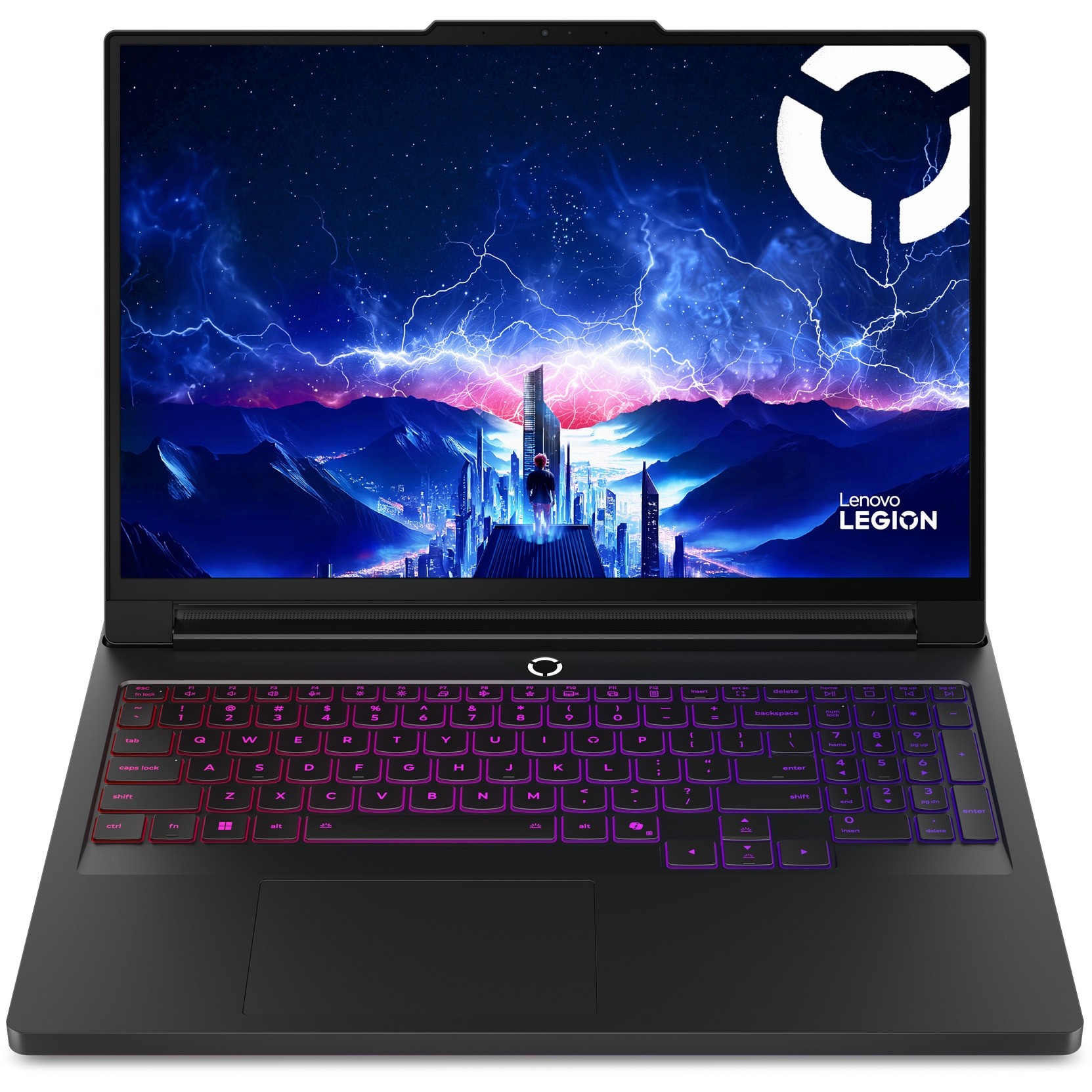 Laptop Gaming Lenovo Legion Pro 7 16IAX10H cu procesor Intel® Core™ Ultra 9 275HX pana la 5.4GHz, 16" WQXGA, OLED, 240Hz, 32GB DDR5 RAM, 1TB SSD, NVIDIA® GeForce RTX™ 5080 16GB GDDR7, No OS, Eclipse Black, 3y on-site Premium Care