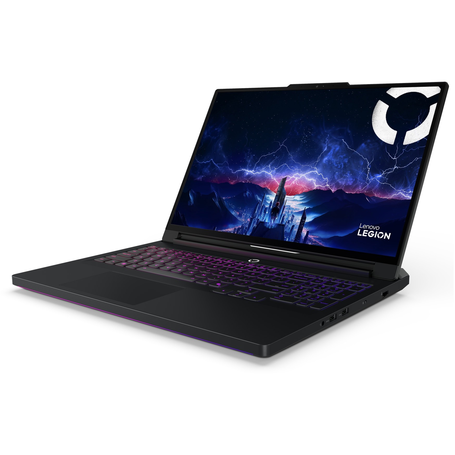 Laptop Gaming Lenovo Legion Pro 7 16IAX10H cu procesor Intel® Core™ Ultra 9 275HX pana la 5.4GHz, 16" WQXGA, OLED, 240Hz, 32GB DDR5 RAM, 1TB SSD, NVIDIA® GeForce RTX™ 5080 16GB GDDR7, No OS, Eclipse Black, 3y on-site Premium Care