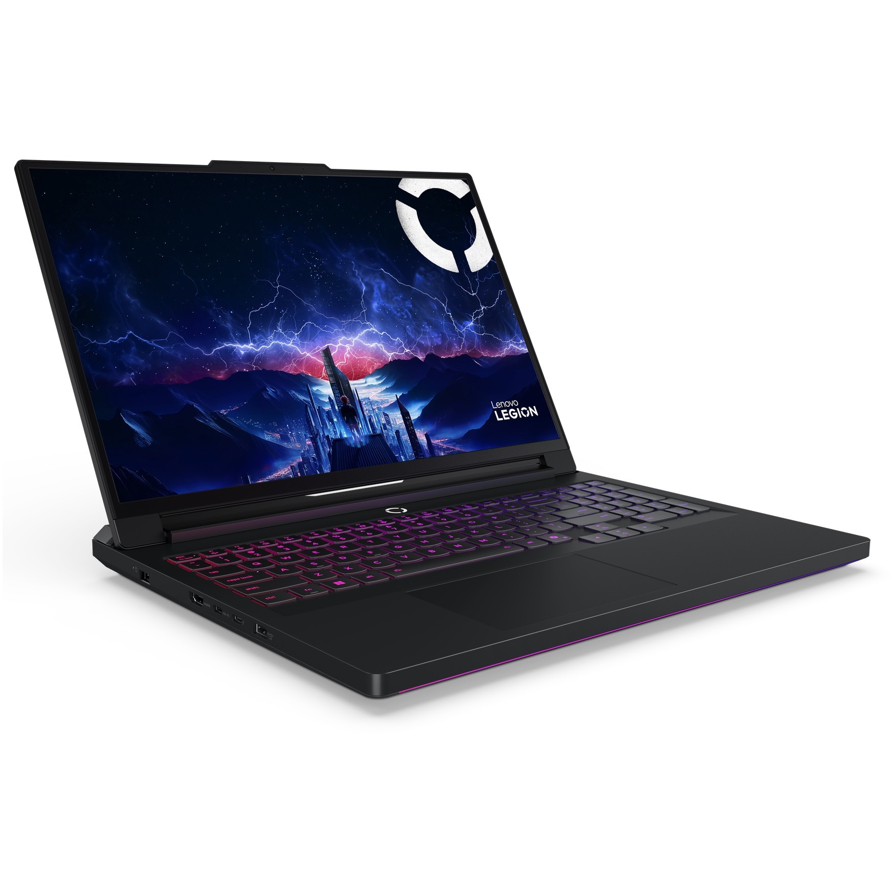 Laptop Gaming Lenovo Legion Pro 7 16IAX10H cu procesor Intel® Core™ Ultra 9 275HX pana la 5.4GHz, 16" WQXGA, OLED, 240Hz, 32GB DDR5 RAM, 1TB SSD, NVIDIA® GeForce RTX™ 5080 16GB GDDR7, No OS, Eclipse Black, 3y on-site Premium Care