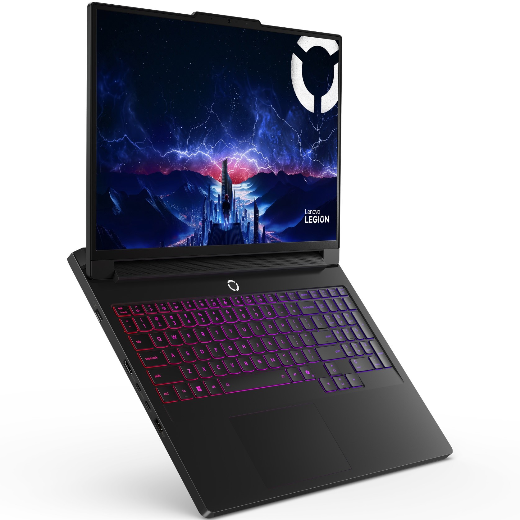 Laptop Gaming Lenovo Legion Pro 7 16IAX10H cu procesor Intel® Core™ Ultra 9 275HX pana la 5.4GHz, 16" WQXGA, OLED, 240Hz, 32GB DDR5 RAM, 1TB SSD, NVIDIA® GeForce RTX™ 5080 16GB GDDR7, No OS, Eclipse Black, 3y on-site Premium Care