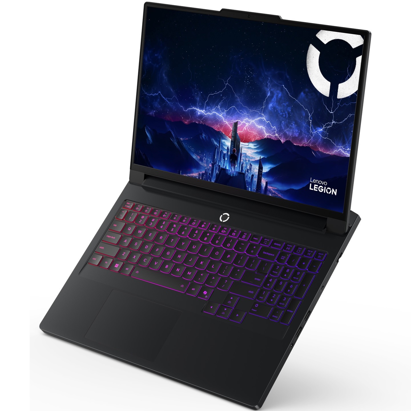 Laptop Gaming Lenovo Legion Pro 7 16IAX10H cu procesor Intel® Core™ Ultra 9 275HX pana la 5.4GHz, 16" WQXGA, OLED, 240Hz, 32GB DDR5 RAM, 1TB SSD, NVIDIA® GeForce RTX™ 5080 16GB GDDR7, No OS, Eclipse Black, 3y on-site Premium Care