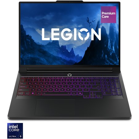 Laptop Gaming Lenovo Legion Pro 7 16IAX10H cu procesor Intel® Core™ Ultra 9 275HX pana la 5.4GHz, 16" WQXGA, OLED, 240Hz, 32GB DDR5 RAM, 1TB SSD, NVIDIA® GeForce RTX™ 5080 16GB GDDR7, No OS, Eclipse Black, 3y on-site Premium Care
