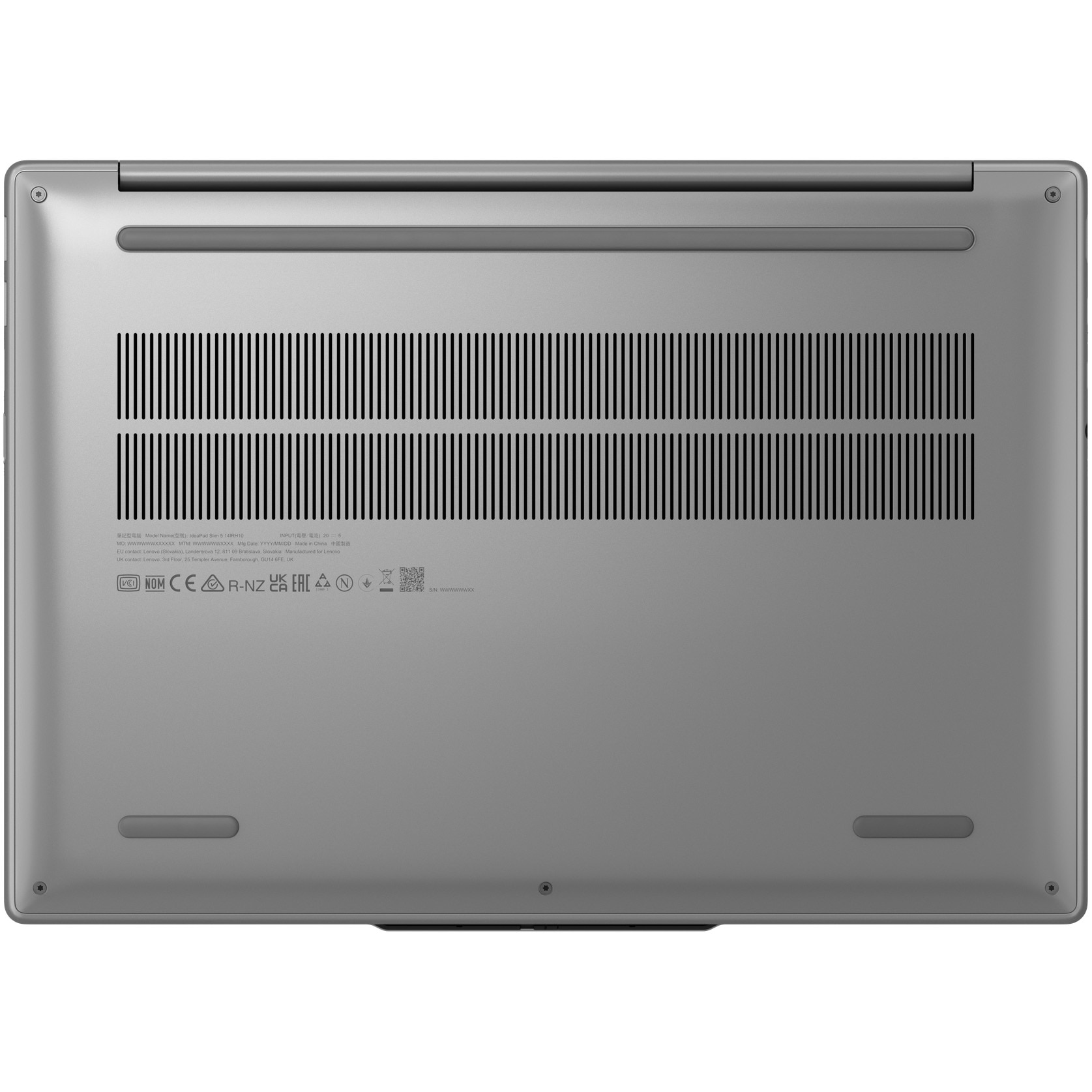 Laptop Lenovo IdeaPad Slim 5 14IRH10 cu procesor Intel® Core™ i5-13420H pana la 4.6GHz, 14" WUXGA, IPS, 32GB DDR5 RAM, 1TB SSD, Intel® UHD Graphics, No OS, Luna Grey