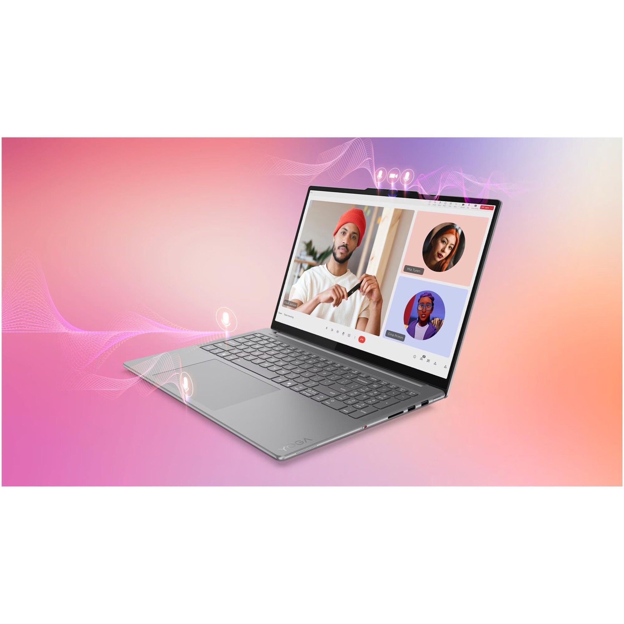 Laptop Lenovo Yoga Pro 9 16IAH10 cu procesor Intel® Core™ Ultra 7 255H pana la 5.1GHz, 16" 2.8K WQXGA+ , OLED, 120Hz, 64GB LPDDR5x RAM, 2TB SSD, NVIDIA® GeForce RTX™ 5070 8GB GDDR7, Windows® 11 Home, Luna Grey, 3y on-site Premium Care