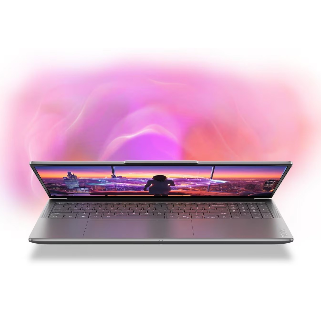 Laptop Lenovo Yoga Pro 9 16IAH10 cu procesor Intel® Core™ Ultra 7 255H pana la 5.1GHz, 16" 2.8K WQXGA+ , OLED, 120Hz, 64GB LPDDR5x RAM, 2TB SSD, NVIDIA® GeForce RTX™ 5070 8GB GDDR7, Windows® 11 Home, Luna Grey, 3y on-site Premium Care