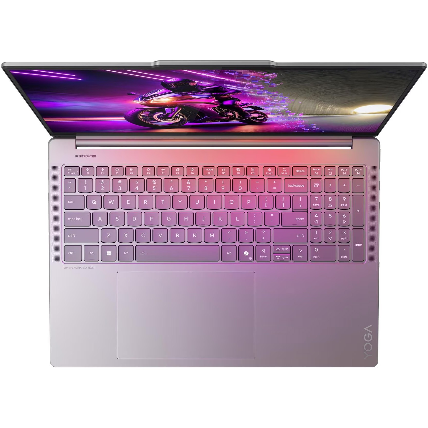 Laptop Lenovo Yoga Pro 9 16IAH10 cu procesor Intel® Core™ Ultra 7 255H pana la 5.1GHz, 16" 2.8K WQXGA+ , OLED, 120Hz, 64GB LPDDR5x RAM, 2TB SSD, NVIDIA® GeForce RTX™ 5070 8GB GDDR7, Windows® 11 Home, Luna Grey, 3y on-site Premium Care
