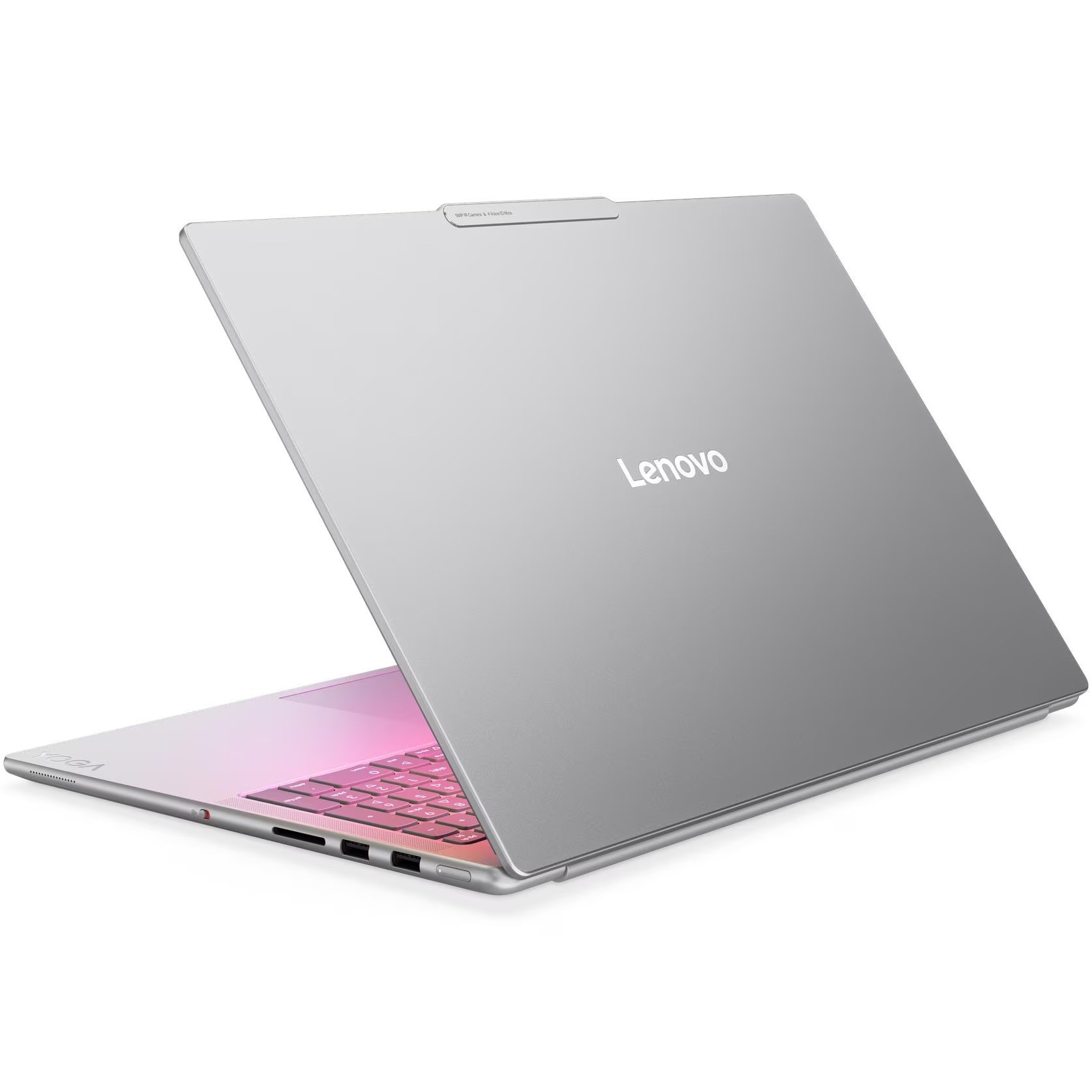 Laptop Lenovo Yoga Pro 9 16IAH10 cu procesor Intel® Core™ Ultra 7 255H pana la 5.1GHz, 16" 2.8K WQXGA+ , OLED, 120Hz, 64GB LPDDR5x RAM, 2TB SSD, NVIDIA® GeForce RTX™ 5070 8GB GDDR7, Windows® 11 Home, Luna Grey, 3y on-site Premium Care