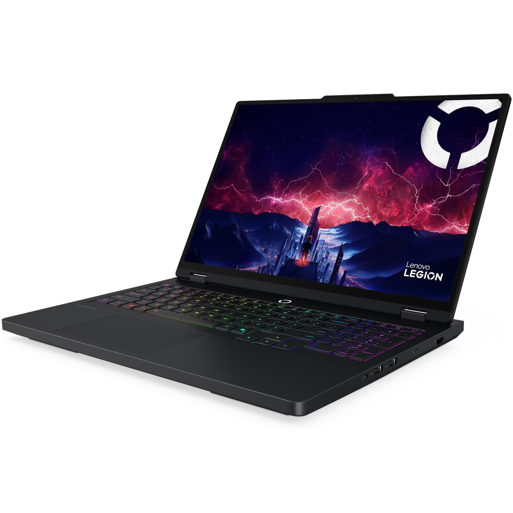 Laptop Gaming Lenovo Legion Pro 5 16AFR10 cu procesor AMD Ryzen™ 9 9955HX pana la 5.4GHz, 16" WQXGA, OLED, 165Hz, 32GB DDR5, 1TB SSD, NVIDIA® GeForce RTX™ 5070 8GB GDDR7, NO OS, Eclipse Black, 3y on-site Premium Care