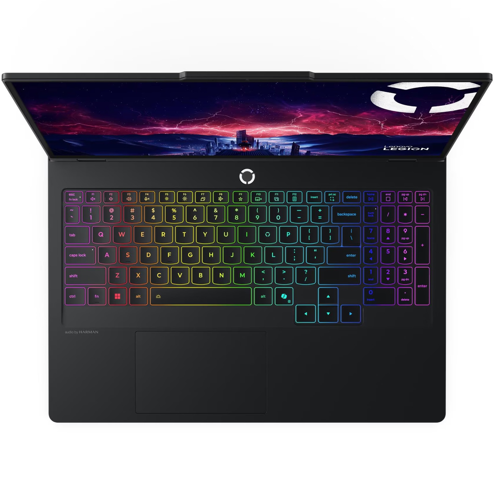Laptop Gaming Lenovo Legion Pro 5 16AFR10 cu procesor AMD Ryzen™ 9 9955HX pana la 5.4GHz, 16" WQXGA, OLED, 165Hz, 32GB DDR5, 1TB SSD, NVIDIA® GeForce RTX™ 5070 8GB GDDR7, NO OS, Eclipse Black, 3y on-site Premium Care