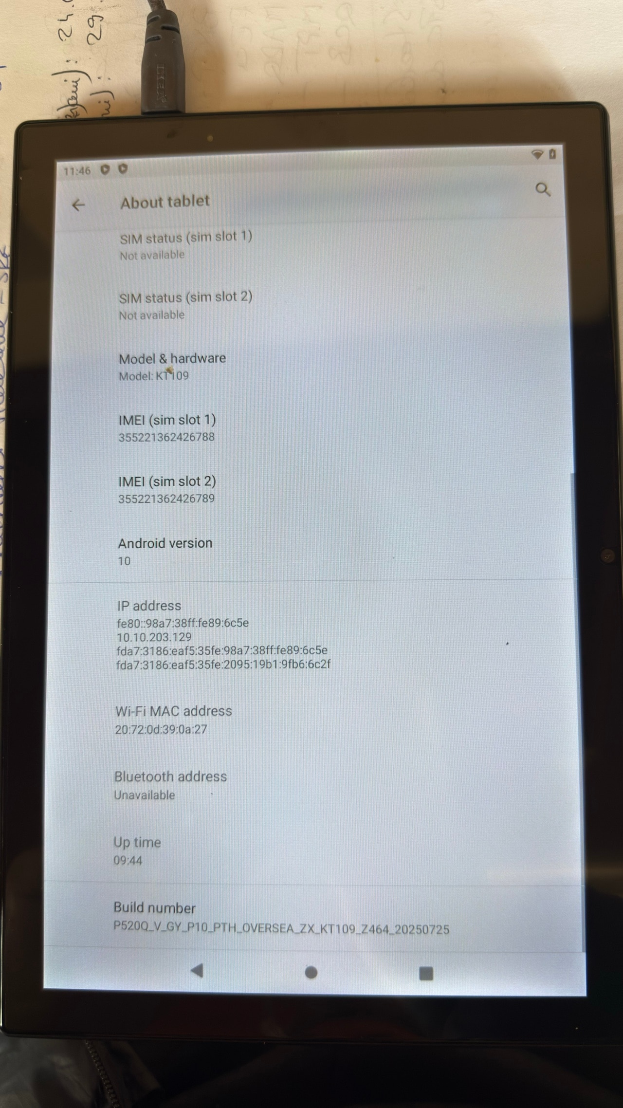 Tableta 10.1" MIVISO®, Octa-Core, 4G LTE/5G WIFI, 8GB RAM/256GB ROM, Android 13, HD 1920*1200, 8000mAh, 13MP+8MP, Negru,1920 x 1200 Cu SIM 10.1 inch 256 GB