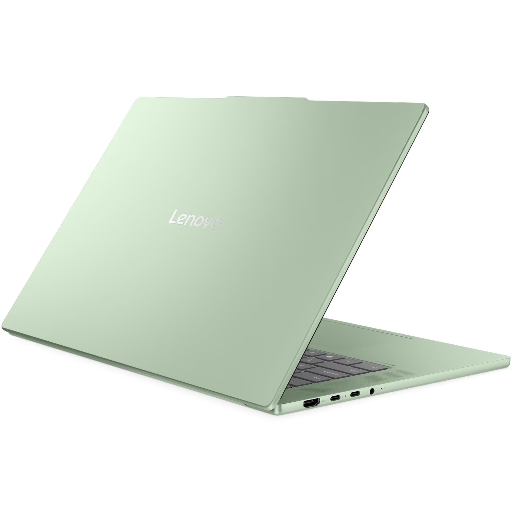 Laptop Lenovo IdeaPad Slim 5 15ARP10 cu procesor AMD Ryzen™ 7 7735HS pana la 4.75GHz, 15.1" WQXGA, OLED, 16GB LPDDR5x, 1TB SSD, AMD Radeon™ 680M Graphics, No OS, Seafoam Green