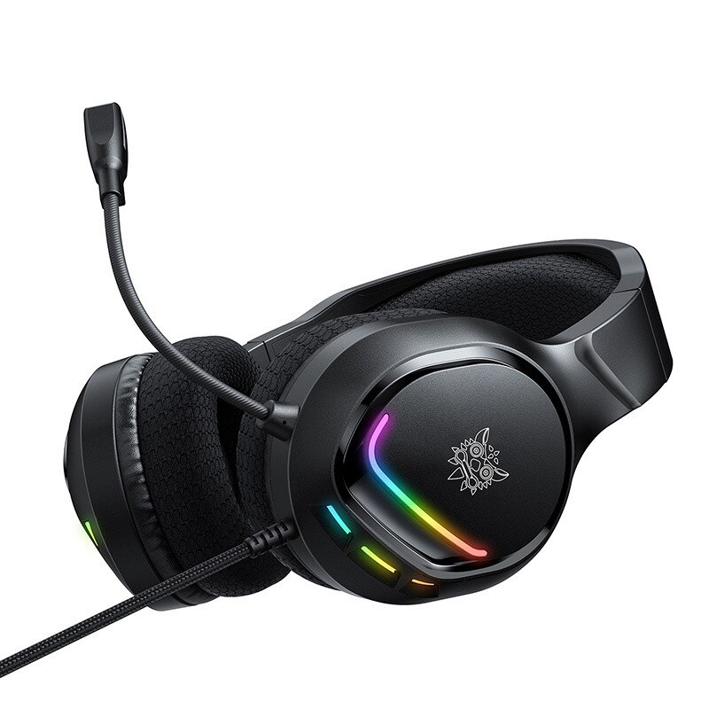 Casti gaming ONIKUMA X31, Cu fir, Drivere 50mm, Jack 3.5 mm / USB, RGB, Lungime cablu 2.2m, Negru