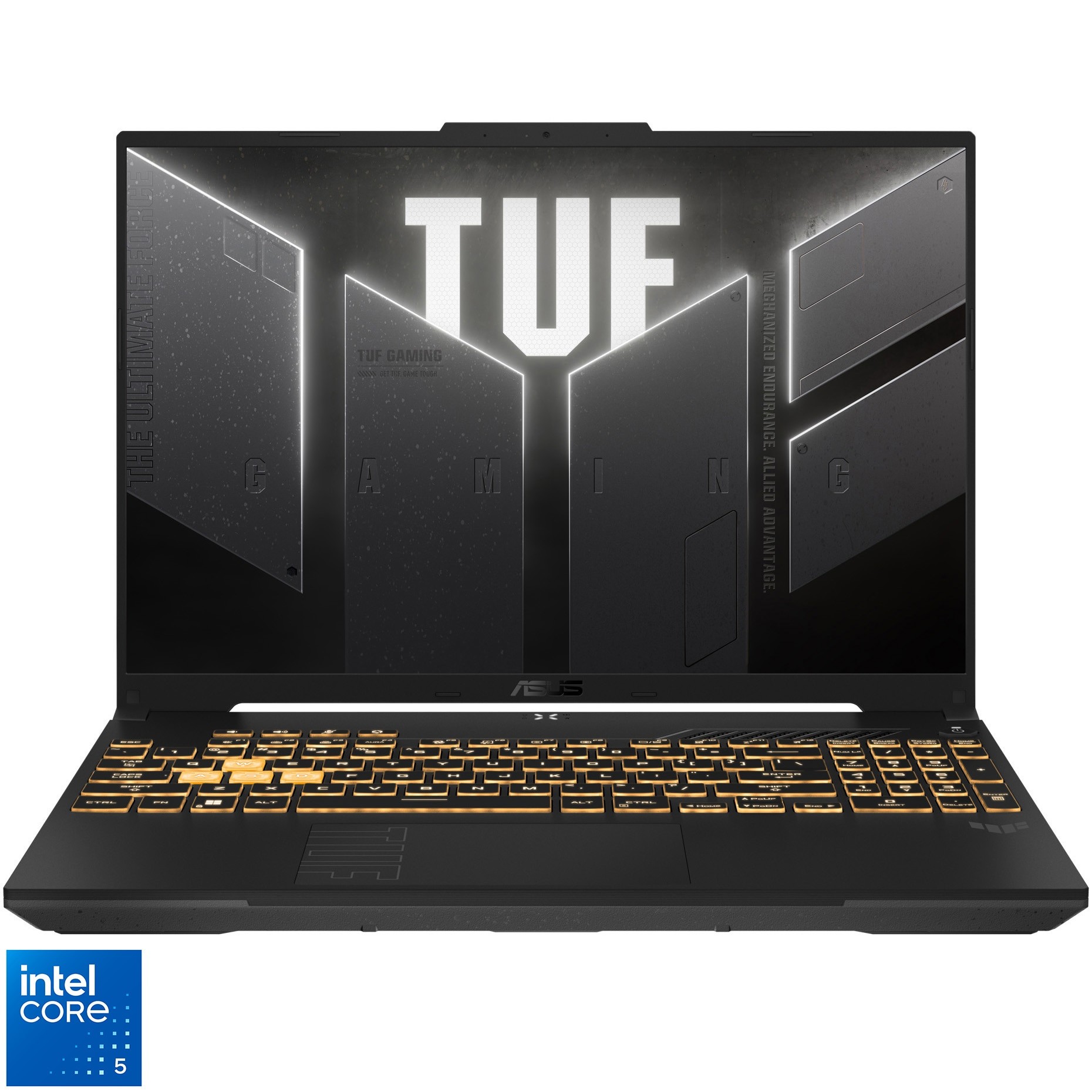 Laptop Gaming ASUS TUF F16 FX607VJ cu procesor Intel® Core™ 5 210H pana la 4.8GHz, 16'', Full HD+, WUXGA, 144Hz, IPS, 32GB DDR4 RAM, 512GB SSD, NVIDIA® GeForce RTX™ 3050 6GB GDDR6, No OS, Mecha Gray