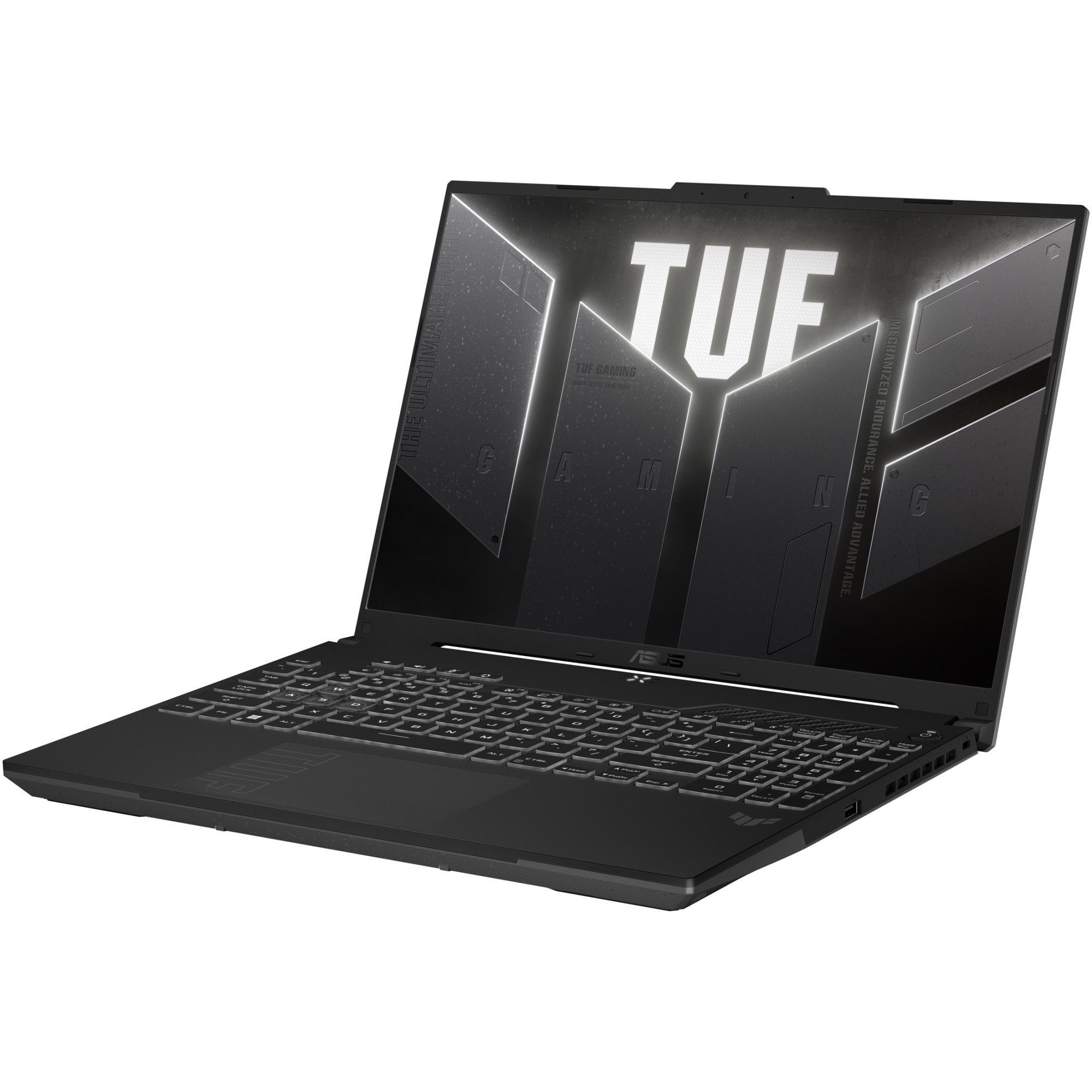 Laptop Gaming ASUS TUF F16 FX607VJ cu procesor Intel® Core™ 5 210H pana la 4.8GHz, 16'', Full HD+, WUXGA, 144Hz, IPS, 32GB DDR4 RAM, 512GB SSD, NVIDIA® GeForce RTX™ 3050 6GB GDDR6, No OS, Mecha Gray