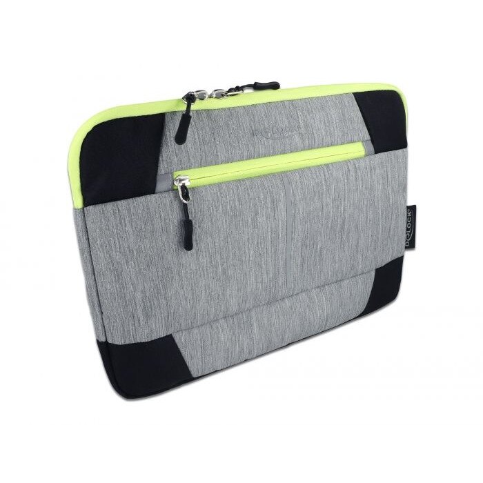 Geanta pentru laptopuri sau tablete DeLock, 13,3", 370x260x30mm, gri/negru