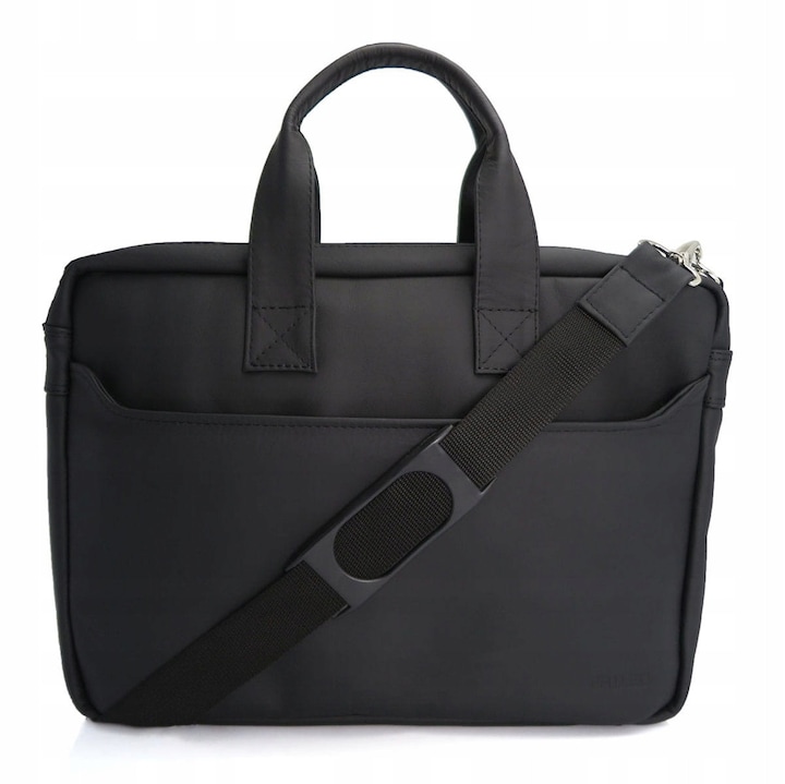 Geanta laptop 17", neagra, pentru barbati