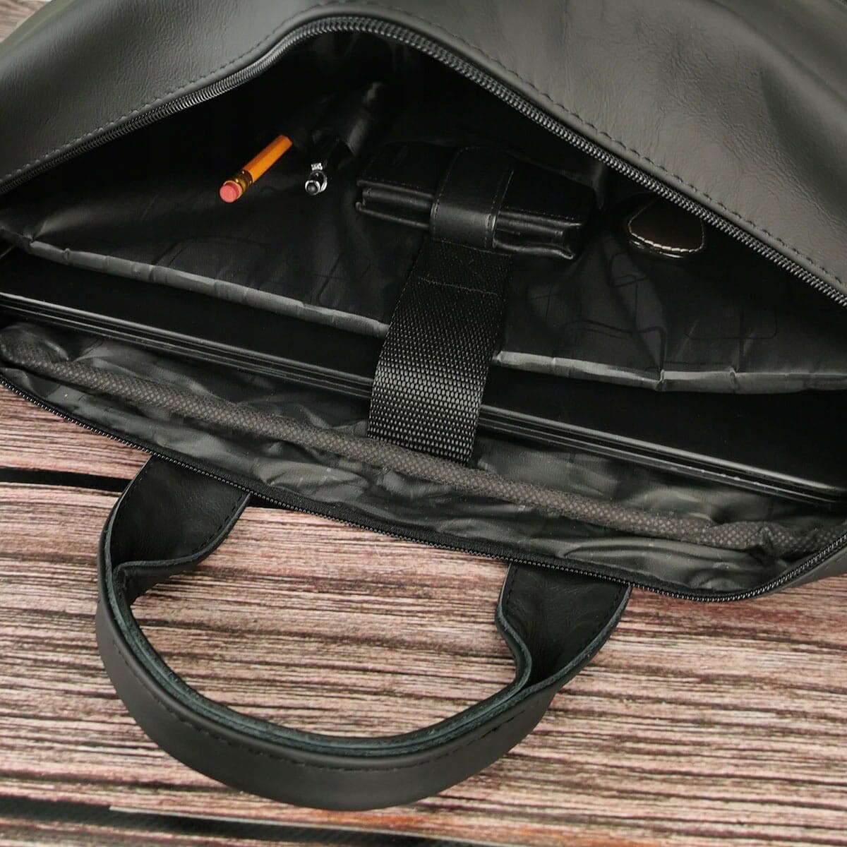 Geanta laptop 17", neagra, pentru barbati