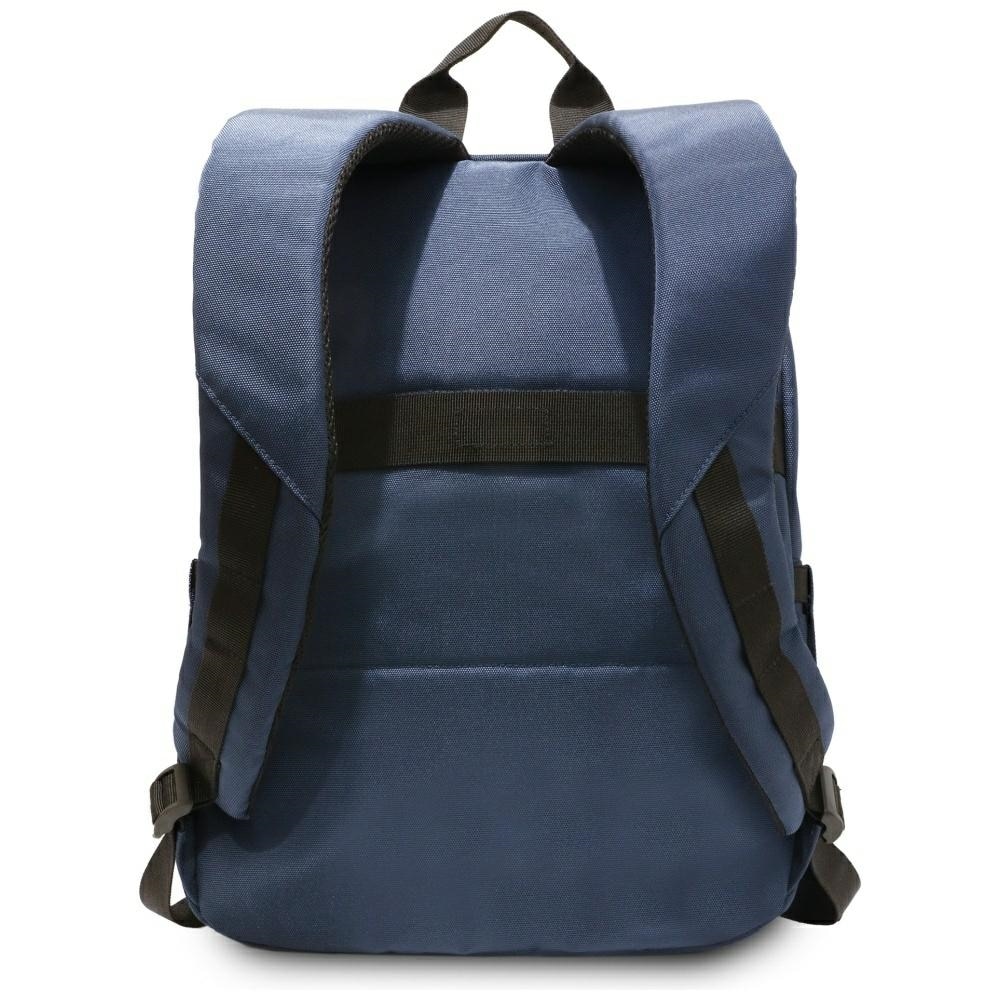 Rucsac pentru laptop BMW Nylon Pockets and Metal Logo, Compatibil cu laptop de 16 inch, Albastru