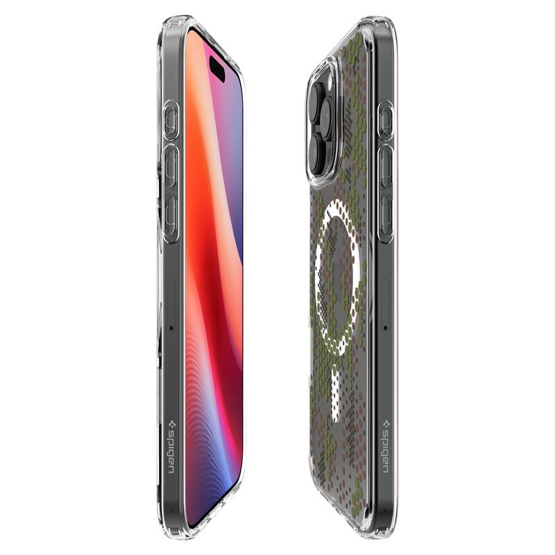 Carcasa Spigen Ultra Hybrid MagSafe compatibila cu iPhone 16 Pro Digital Camo